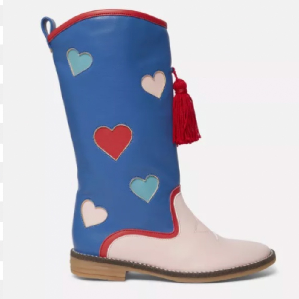 Stella McCartney Hearts Tassels Boots size 27 / 10.5 girls